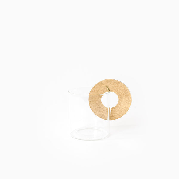 10¹² TERRA large vision glass with hand hammered brass lid